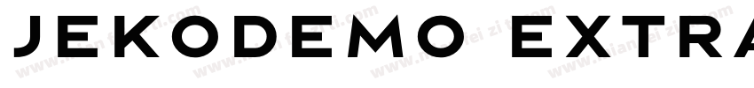 JekoDEMO ExtraBold字体转换